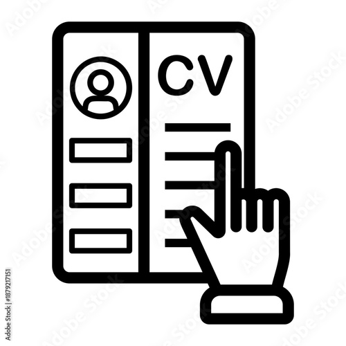 cv Line Icon