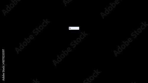 New message notification UI with unread alert animation, transparent background with alpha channel, 4K resolution, fully editable