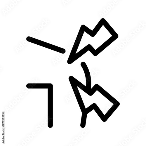 Knee Pain Icon Vector Symbol Design Illustration