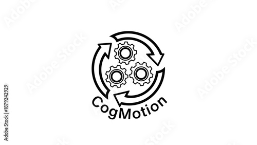 CogMotion Logo with Interconnected Gears.