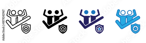 Dependability Icon Multi Style Vector Illustration