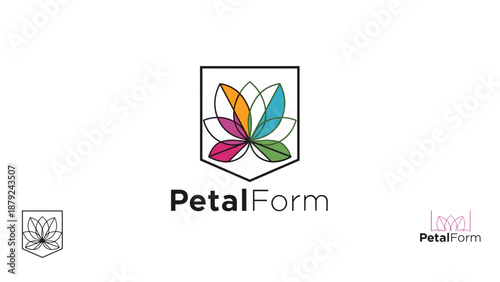 PetalForm logo with colorful butterfly design.
