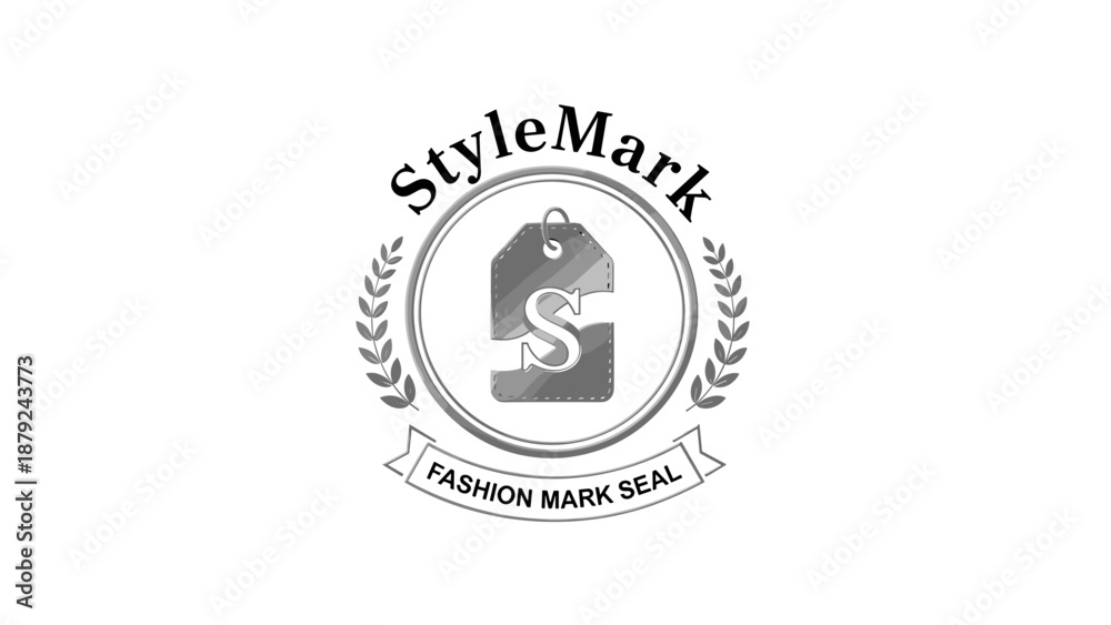 Fototapeta premium StyleMark Fashion Logo Design with Tag.
