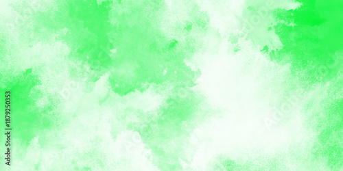 Abstract light green watercolor cloudiness, mist, or smog background. light green sky with white background and blurred pattern. Vivid textured aquarelle painted art design background.	