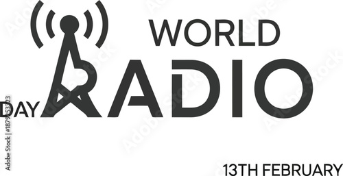 World Radio Day Celebration Design - February 13th