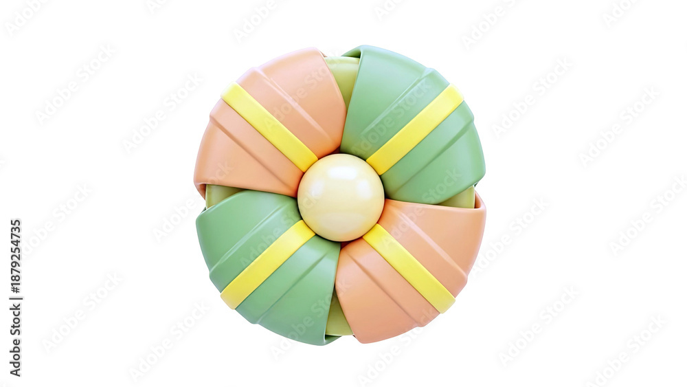 Fototapeta premium Colorful Geometric Pinwheel