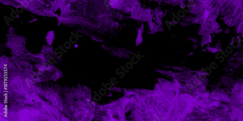 abstract cloud and vapor texture background. Black and purple smoke aquarelle smudge illustration smooth grungy smokey light green colors ink glow. purple color powder explosion