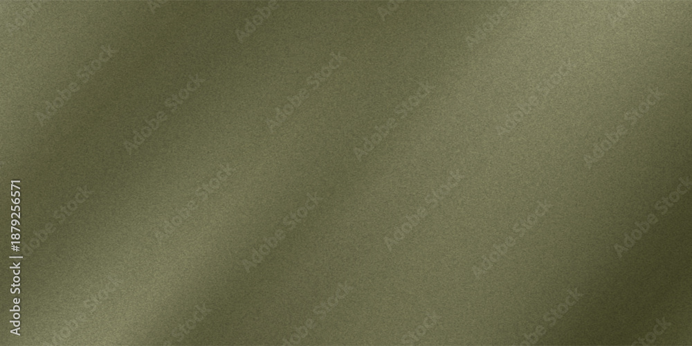 Fototapeta premium Khaki green brown silk satin. Gradient. Olive color. Еlegant abstract background for design, text. Light dark shade. Matte, shimmer.