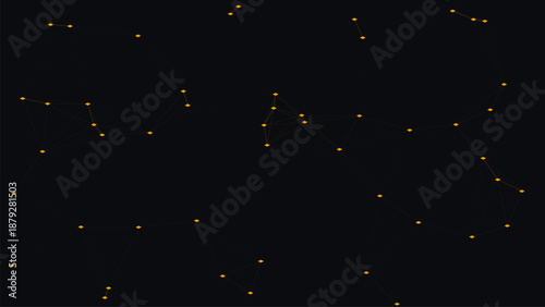 Global Logistics Supply Chain Network - Isometric Shipping Routes - Abstract Transportation Infrastructure