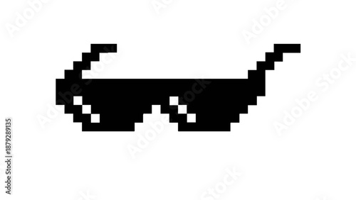 Embrace the nostalgic digital cool with these pixel art sunglasses, a perfect retro concept for internet culture and gaming-inspired designs that evoke a sense of humorous attitude
