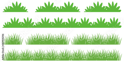 green grass illustration, sustainable grass nature, grass design in flat style	
