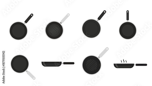 Frying Pan Collection: Various Angles and Styles