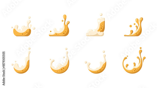 Beer Splash and Foam Elements