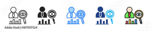 Customer Insight Icon Set Multiple Style Collection