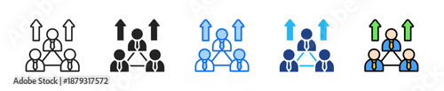 Stakeholder Value Icon Set Multiple Style Collection