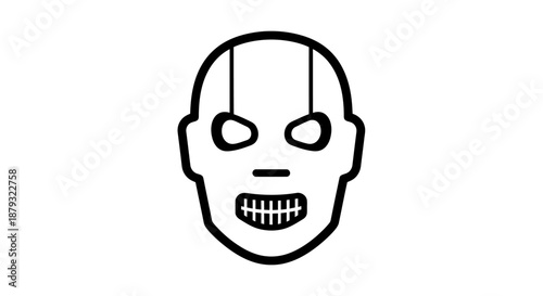 Simple Robot Head Design Icon
