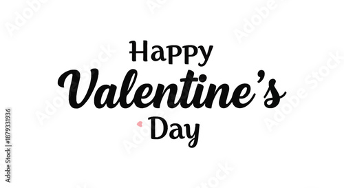 valentine s day message with pink hearts and text silhouette high quality professional detailed modern elegant