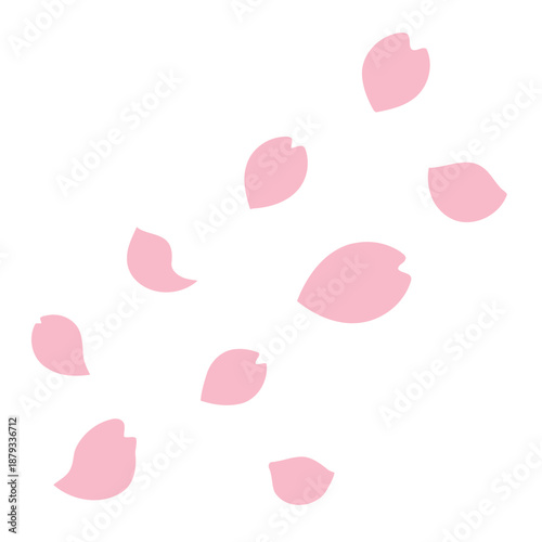 Floating Sakura Petals Minimal Set