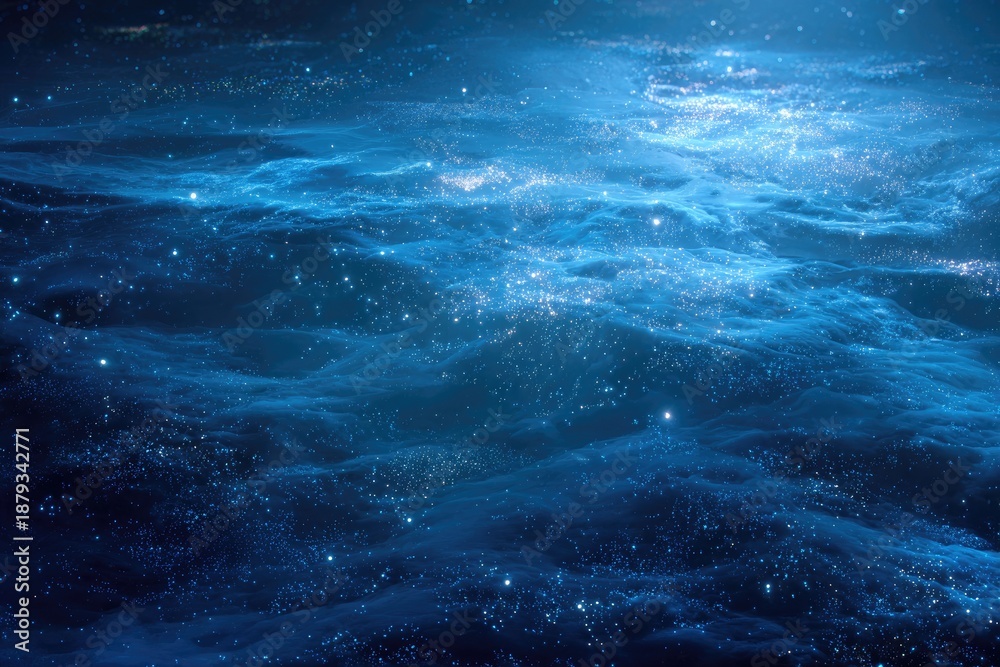 Fototapeta premium Ethereal deep-space nebula with sparkling dust clouds