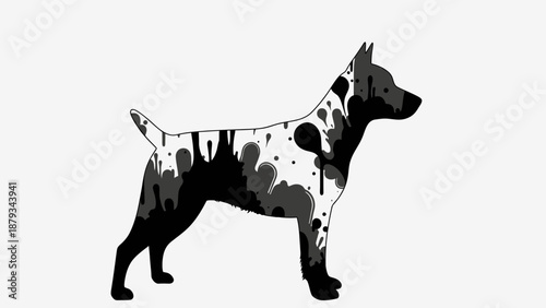 Artistic watercolor painting of a serene forest scene