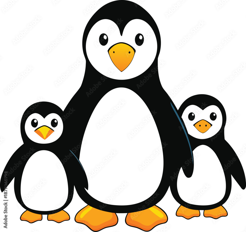 Fototapeta premium penguin on a white background