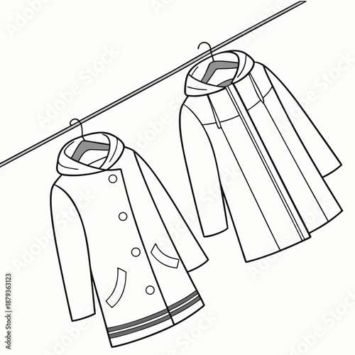 Hanging coats