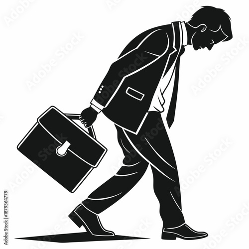 Businessman with briefcase