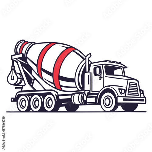 Concrete mixer truck