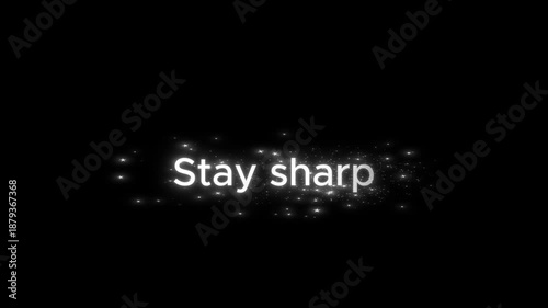 Glowing white particles and stars on black background