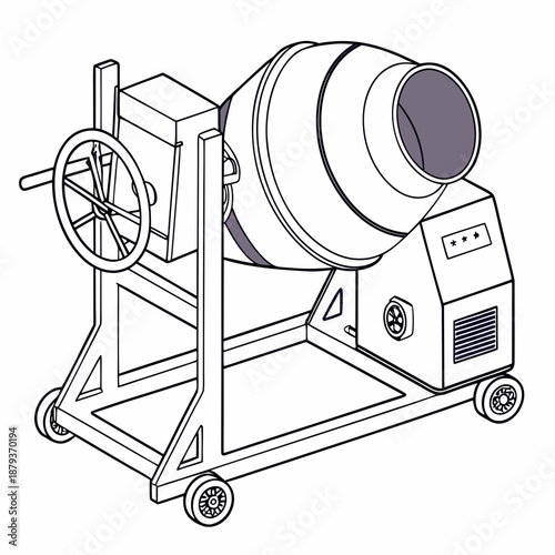 Concrete mixer machine