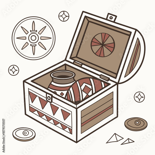 Ancient artifact chest