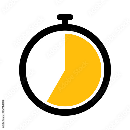 Stopwatch Timing Icons Clock Timer Icons with Countdown Intervals Stopwatch Clock with Different Time Segments Vector