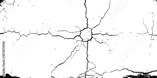 Black and white grunge urban texture vector with copy space. Abstract illustration surface dust and rough dirty wall background with empty template. Distress or dirt and damage effect concept - vector