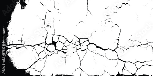 Black and white grunge urban texture vector with copy space. Abstract illustration surface dust and rough dirty wall background with empty template. 