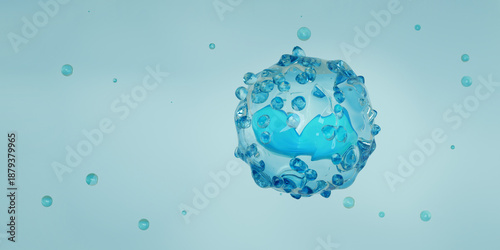 Tableau sur toile White Blood Cells, Basophil Illustration