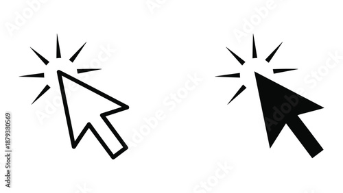 Clicking mouse cursors with sparkles