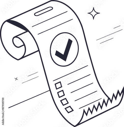 Checklist Completion: A detailed checklist with a prominent check mark signifying task completion, emphasizing the fulfillment of goals and objectives in a professional or personal context.