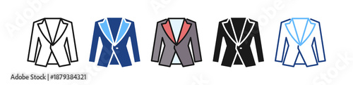 Groom Suit multiple icon