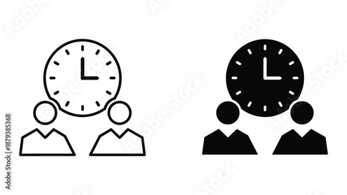 Team meeting time management concept