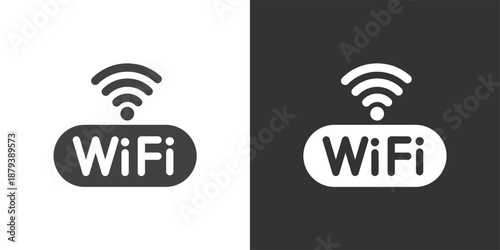 Wi-Fi icon. Solid glyph series icon
