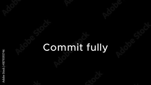 Inspiring business motivation with a bold commitment to success
