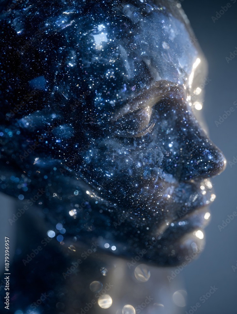Fototapeta premium AI-generated dream emotion landscape, future creativity theme, copy space