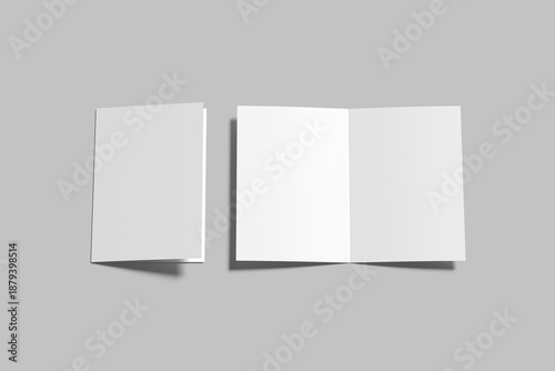 Bifold Brochure Blank Mockup