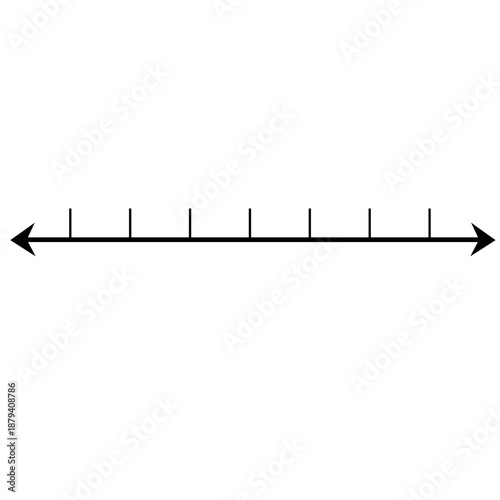 Minimal number line 0 to 10 ideal for kindergarten counting, classroom posters, and playful early math learning designs.