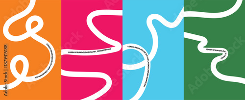 Vibrant line abstract wavy background. flowing shapes in warm colors featuring colorful. fluid wavy lines for art, modern feel motivational design