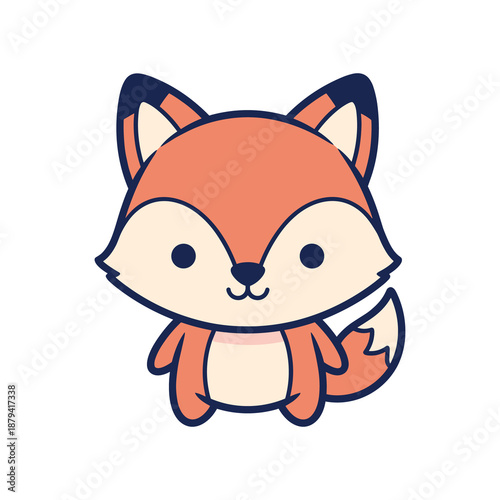 Adorable Cartoon Fox Illustration