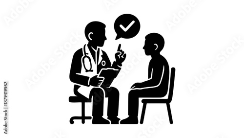  Doctor giving medical consultation to a patient