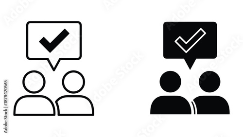 Approved team members with checkmark