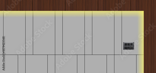 close up of a modern elevator
