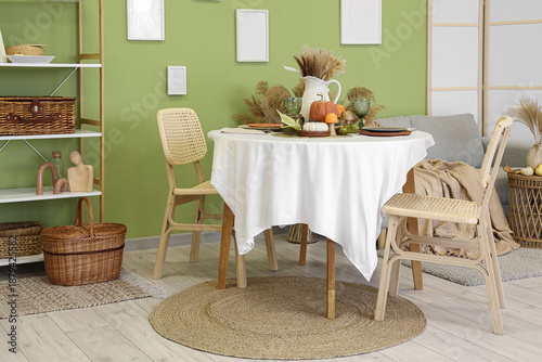 Interior of stylish dining ...